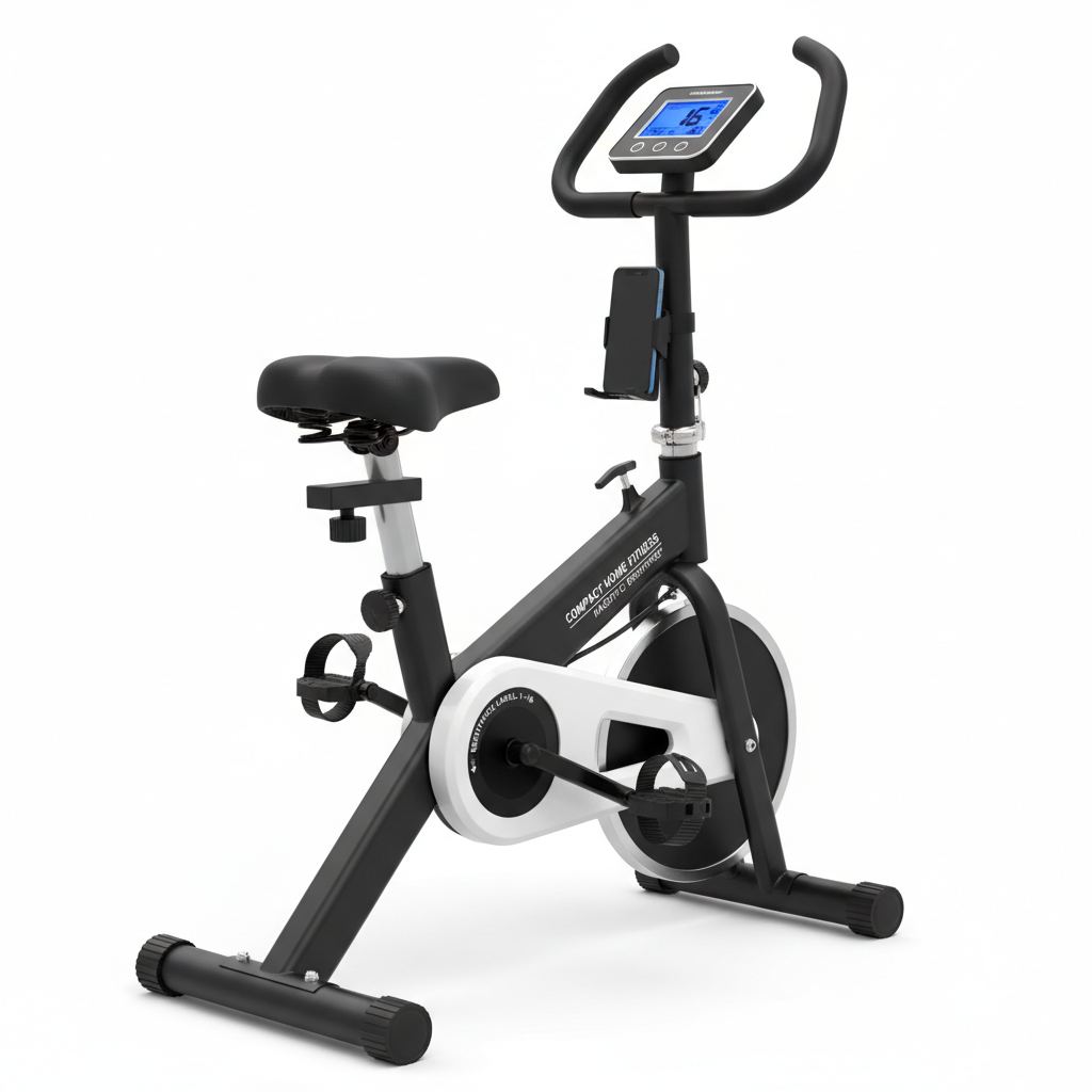 Exercise Bike 16 Levels Magnetic Resistance Folding Stationary Bike